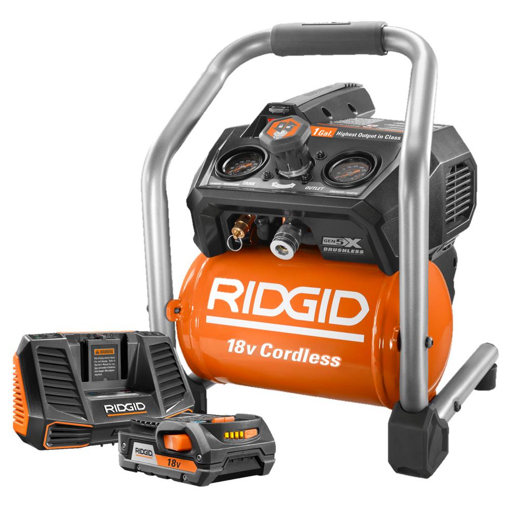 ridgid cordless air compressor